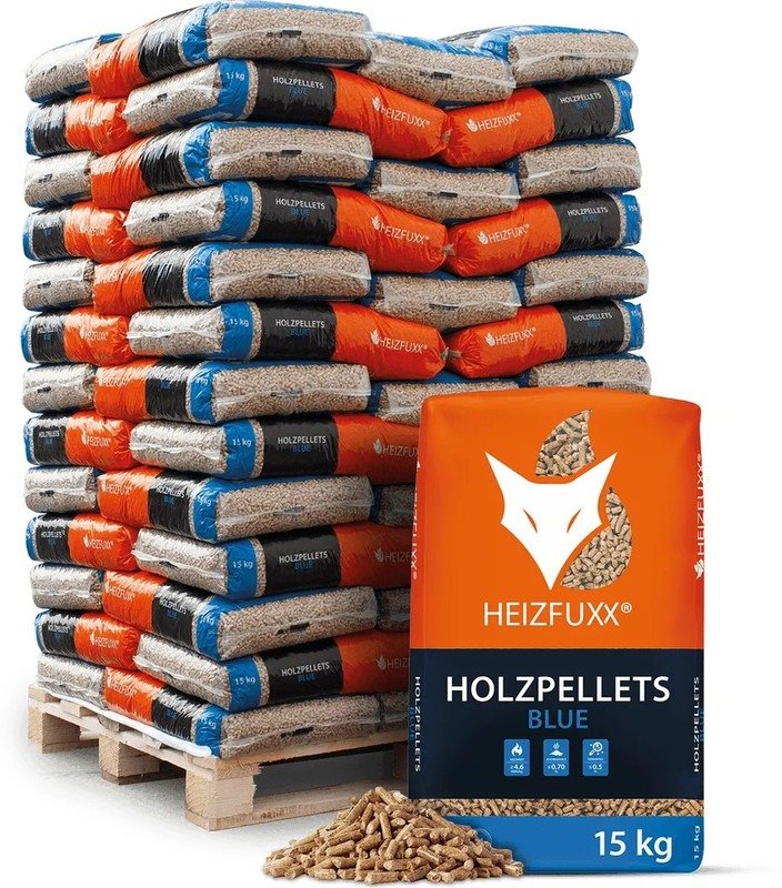 HEIZFUXX Holzpellets BLUE 975 kg ENplus A1