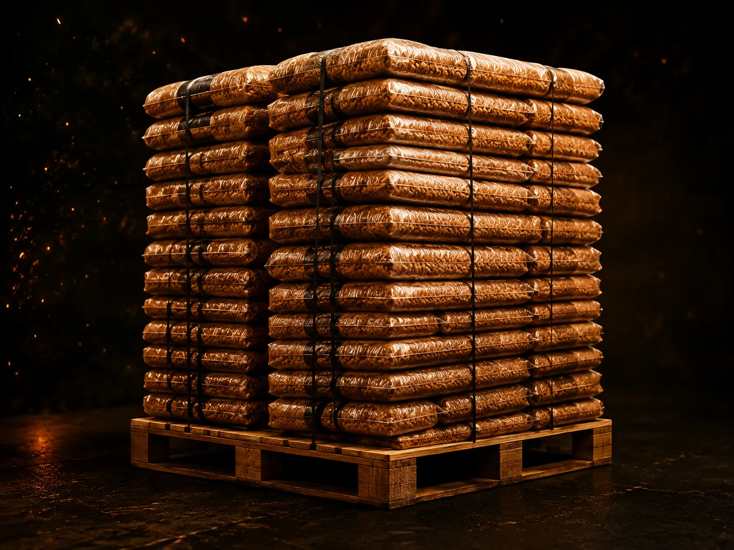 Holzpellets Paletten